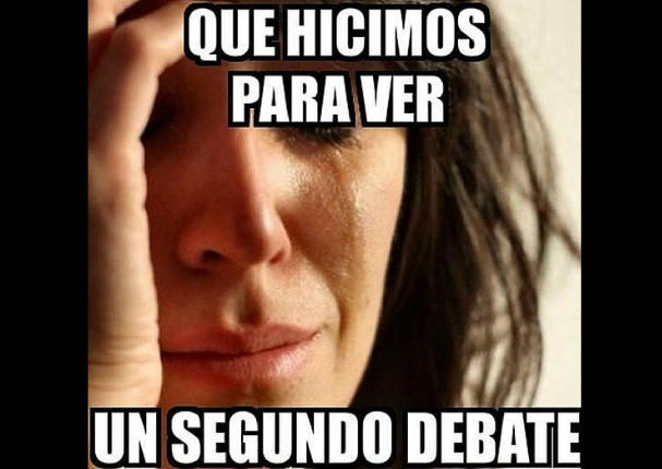Debate Presidencial: Ríete con los mejores memes del encuentro entre Keiko y PPK (FOTOS) Debate Presidencial: Ríete con los mejores memes del encuentro entre Keiko y PPK (FOTOS)