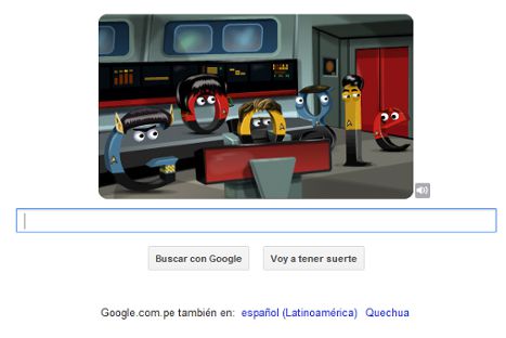Google homenajea a 'Viaje a las Estrellas' con curioso doodle