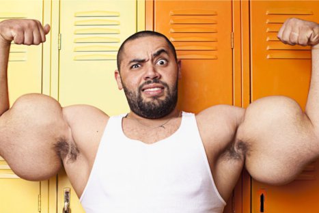 FOTOS: Conoce a Moustafa Adel Ismail, el hombre con los biceps más grandes del mundo