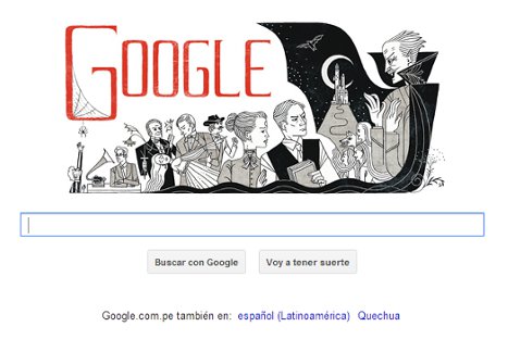 Google homenajea a creador de 'Drácula' con nuevo doodle