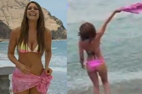 Mira el detrás de cámaras del programa 'en bikini' de Karen Schwarz – VIDEO