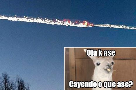El meteorito caído en Rusia también tiene sus memes - Fotos
