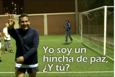 Presidente Ollanta Humala protagoniza spot en contra de la violencia en el fútbol – VIDEO