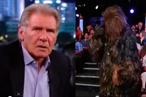 Harrison Ford se puso a discutir con Chewbacca - VIDEO