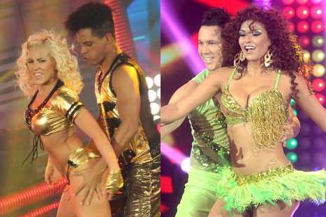 El Gran Show: 'Ñañita' y 'Conejita' argentina derrocharon sensualidad en la pista de baile