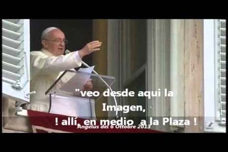 Papa Francisco saludó a imagen del Señor de los Milagros en Roma - VIDEO