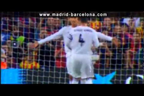 Cristiano Ronaldo discute acaloradamente con Sergio Ramos en clásico español - VIDEO