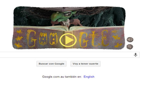 Google crea terrorífico doodle por el día de las brujas