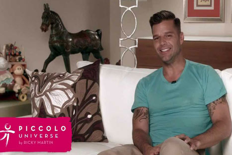 Ricky Martin lanza página web para el cuidado de los pequeños del hogar