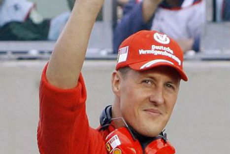 Piloto Michael Schumacher muestra mejorías