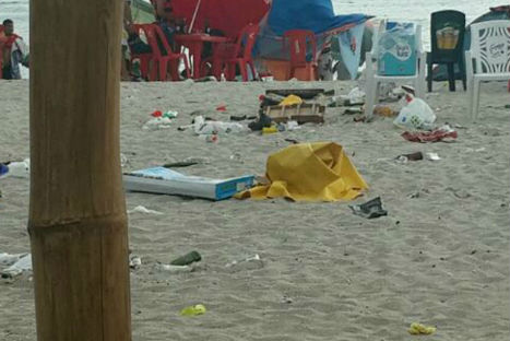 Así quedaron las playas luego de año nuevo - FOTOS