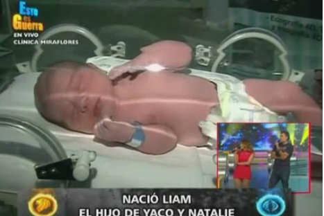 Nacimiento del hijo de dos 'Guerreros' fue transmitido en televisión