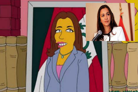 Vicepresidenta del Perú apareció en un programa de 'Los Simpsons'-VIDEO