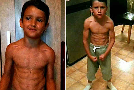 Conoce al 'niño musculo' que alborota las redes sociales -FOTOS