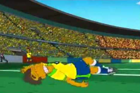 Los Simpsons se burlan de Neymar -VIDEO
