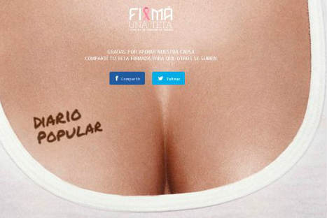 'Firmá una teta' la novedosa campaña de prevención del cáncer de mama