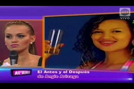 El antes y después de Angie Arizaga -VIDEO