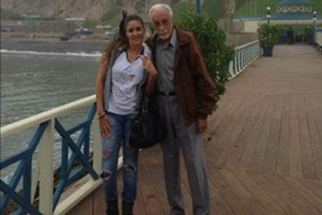 Emotivo reencuentro de Tilsa Lozano con su abuelo (VIDEO/FOTOS)