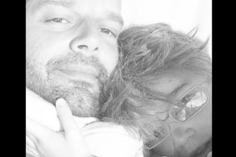 Ricky Martin compartió foto de berrinche de su hijo