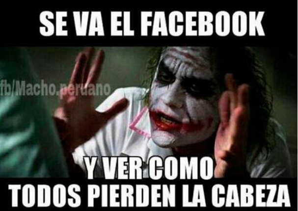 Facebook cayó y divertidos 'memes' circularon en internet