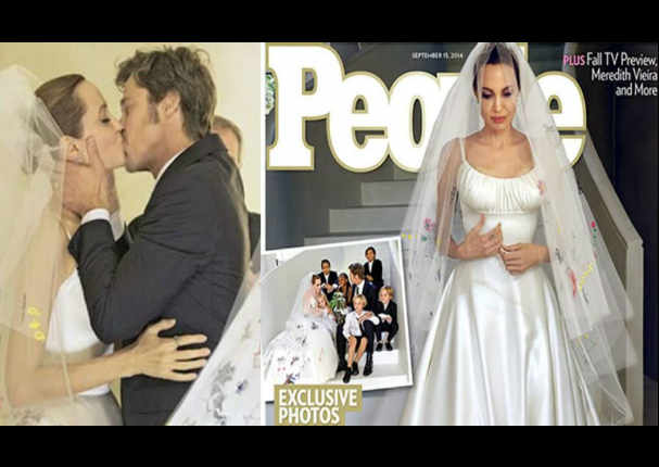 Se filtraron las primeras fotos de la boda de Brad Pitt y Angelina Jolie (FOTOS)