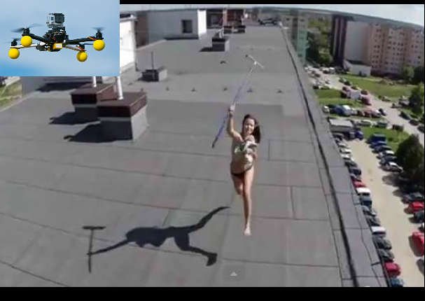 Un joven espía a su vecina usando un drone. Mira cómo termina todo (VIDEO)