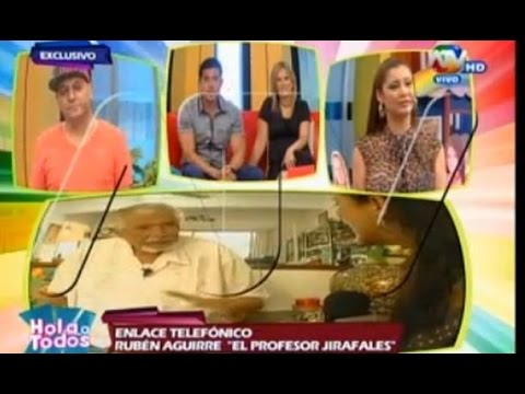Conductor de Tv pasa bochornoso momento frente al profesor 'Jirafales' (VIDEO)