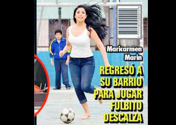 Mira a Maricarmen Marín jugando fulbito descalza (FOTOS)