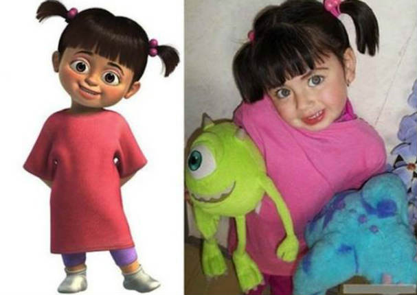 'Boo' la niña de 'Monsters Inc' existe en la vida real (FOTOS)