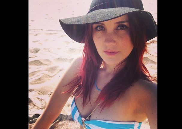 Dulce María compartió sensuales fotos en bikini