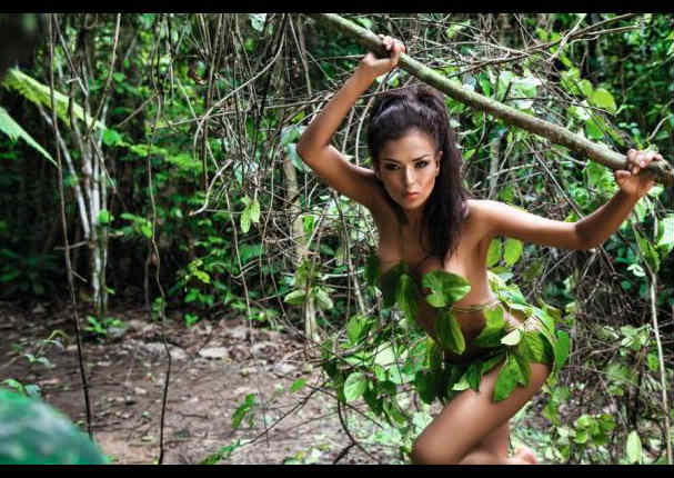 Claudia Portocarrero protagoniza sexy sesión de fotos en la selva
