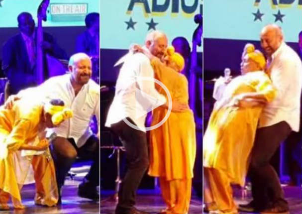 'Onur' la rompió bailando salsa cubana junto a su cantante favorita (VIDEO)