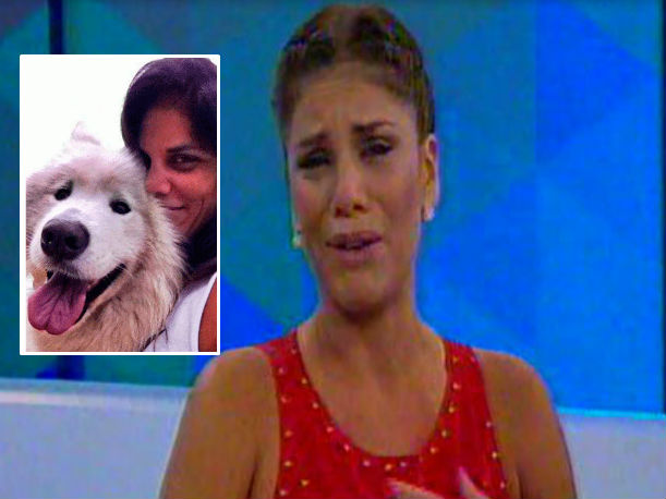 Sandra Arana llora en vivo por muerte de su mascota