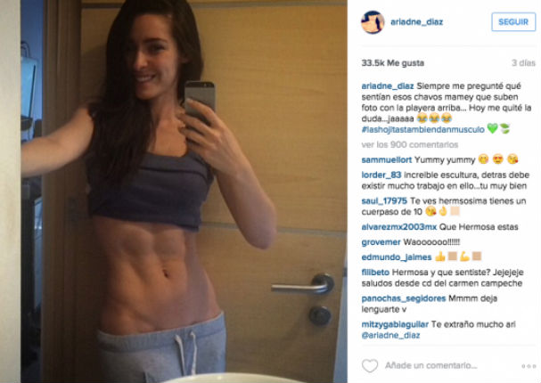 Ariadne Díaz muestra su sensual abdomen y encanta en redes sociales (FOTO)