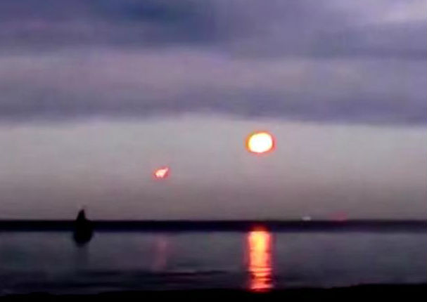 Graban extraña luz sobre el mar Báltico y aún no se explican qué es (VIDEO)