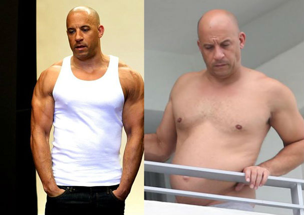 Vin Diesel perdió sus músculos (FOTOS)