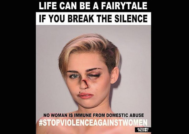 Día de la Eliminación de la Violencia contra la Mujer: Angelina Jolie y Emma Watson aparecen brutalmente golpeadas (FOTOS)