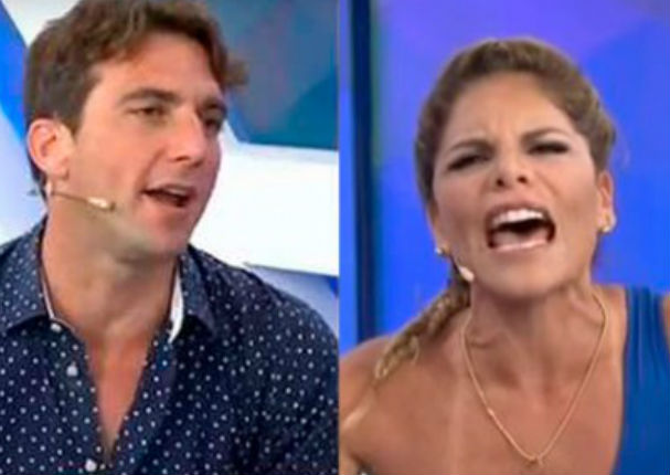 Sandra Arana le dijo  'imbécil' a Antonio Pavón en programa en vivo