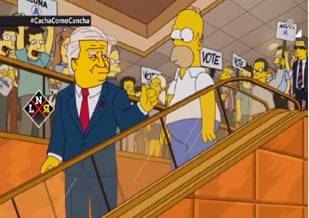 Beto Ortiz troleó a candidato presidencial con parodia de Los Simpson - VIDEO