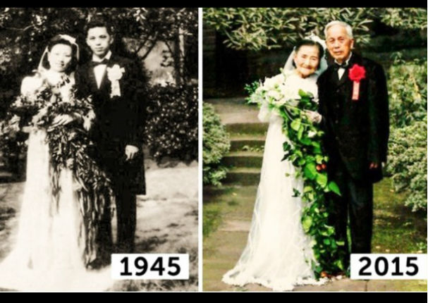 Cumplieron 70 años de casados y decidieron recrear su boda (FOTOS)