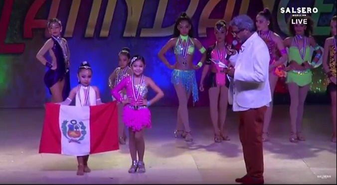 Niña peruana ganó concurso mundial de salsa (VIDEO)