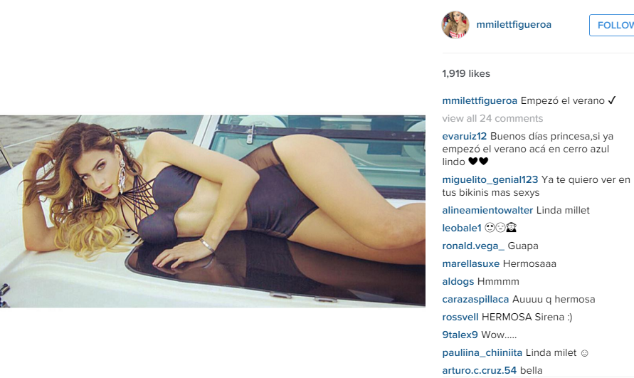 Milett Figueroa enciende Instagram con sensuales fotos en bikini