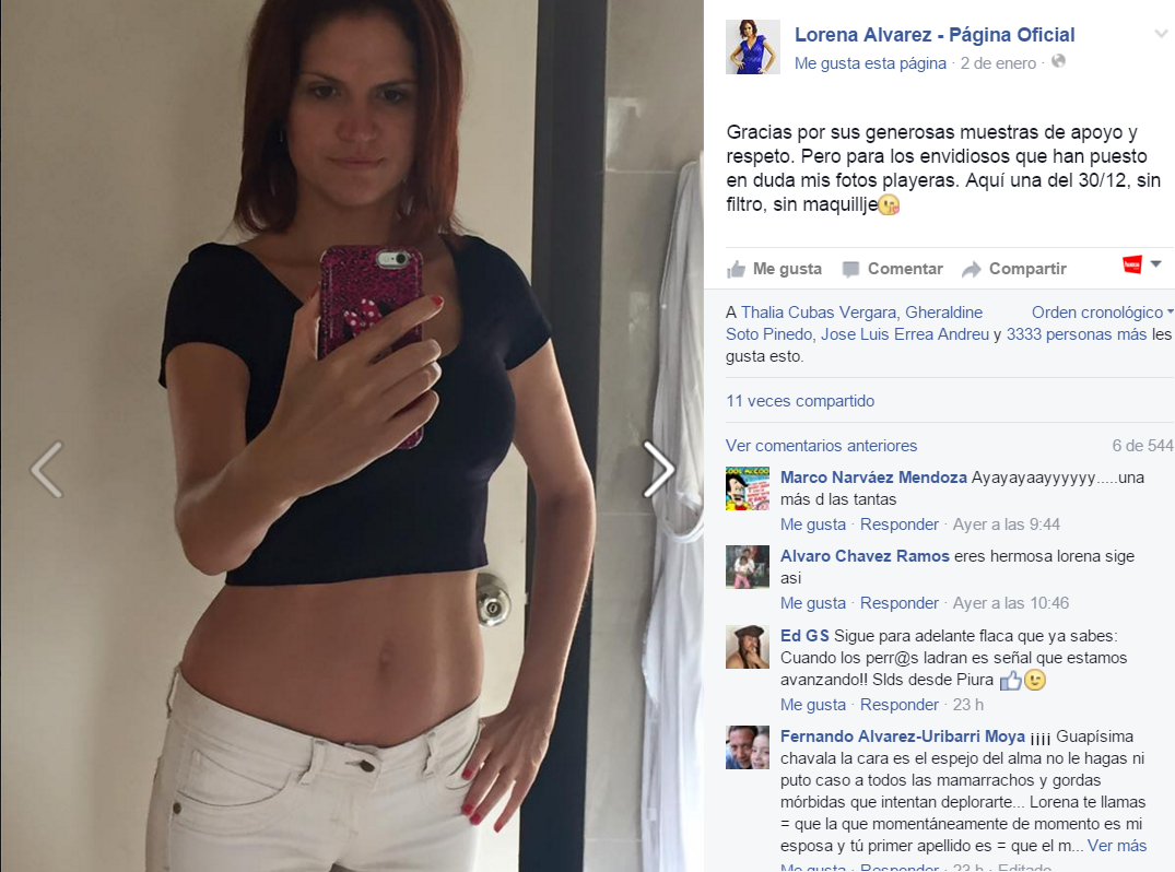 Lorena Álvarez responde así a quienes criticaron sus fotos en bikini