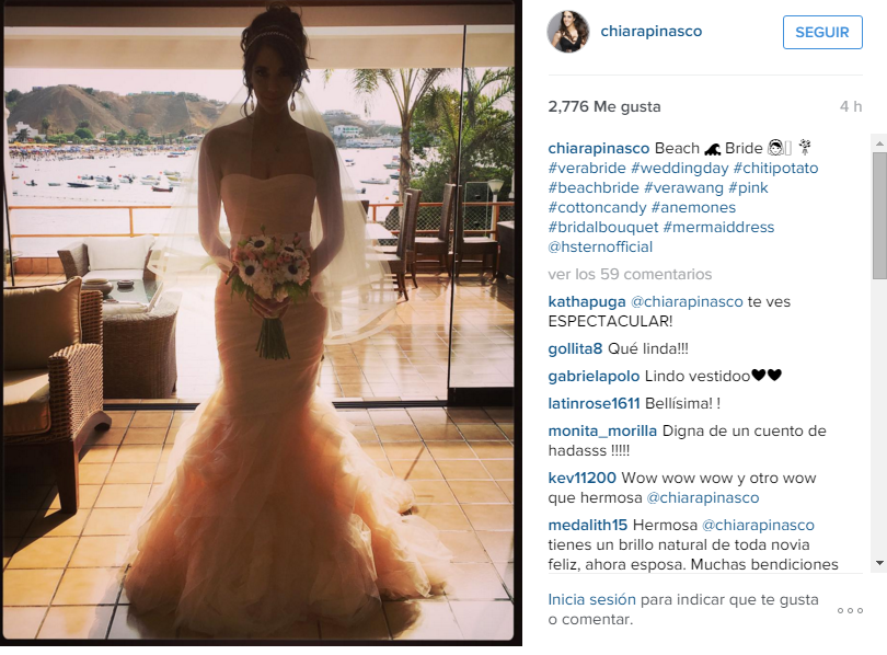 Chiara Pinasco es víctima de memes tras sorpresiva boda