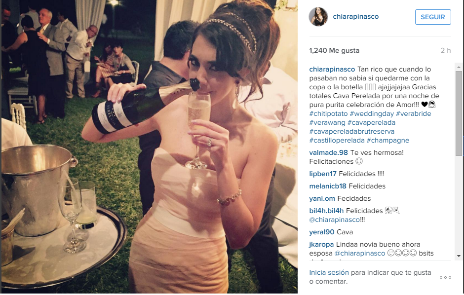Chiara Pinasco es víctima de memes tras sorpresiva boda