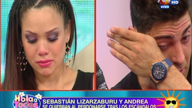 Andrea San Martín y Sebastián Lizarzaburu se reconcilian entre lágrimas -VIDEO