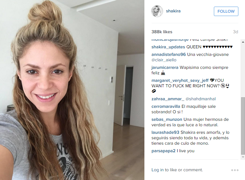 Así luce Shakira sin maquillaje - FOTO