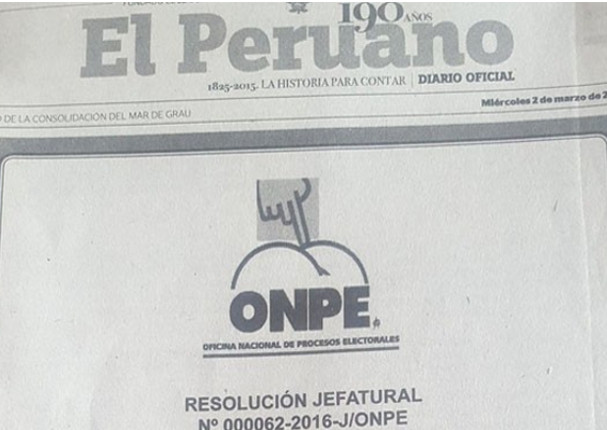 Twitter: ¿Qué dijo El Peruano tras publicar polémico logo de la ONPE? (FOTOS)