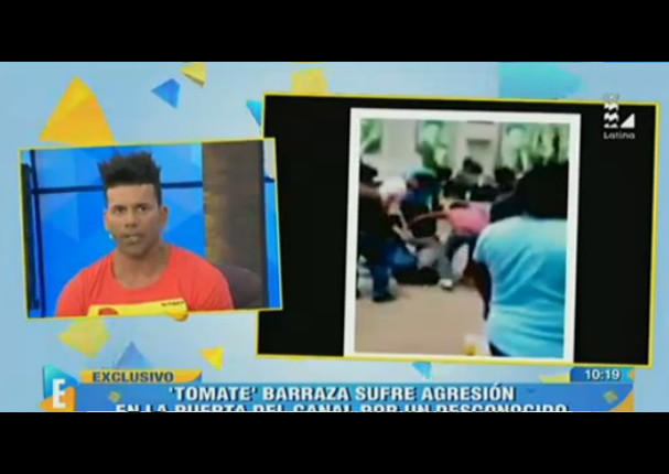 Espectáculos: Tomate Barraza encaró a su agresor en vivo (VIDEO)