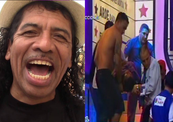 Los Reyes del Playback: Cachay sufrió fuerte accidente en vivo (FOTOS Y VIDEO)